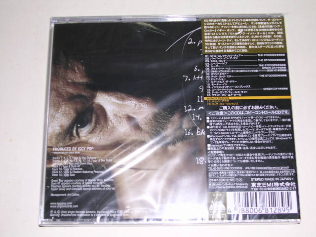 Photo: IGGY POP - SKULL RING / 2003 JAPAN Sealed Brand New CD 