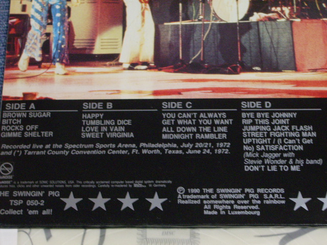 Photo: ROLLING STONES -  PHILADELPHIA SPECIAL  / 1990 BOOT 2LP CLEAR WAX VINYL 