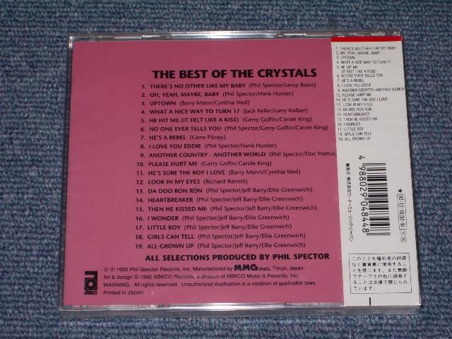 Photo: THE CRYSTALS - THE BEST OF / 1992 JAPAN Sealed CD