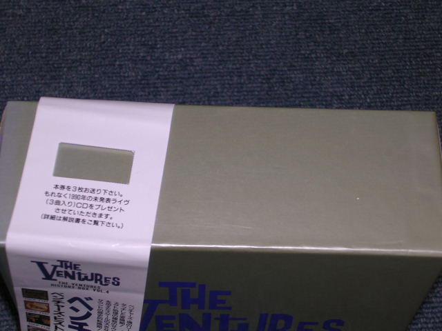 Photo: THE VENTURES - THE VENTURES HISTORY BOX VOL.4  / 1992 JAPAN ORIGINAL "PROMO" USED 4 CD BOX SET  With OBI 