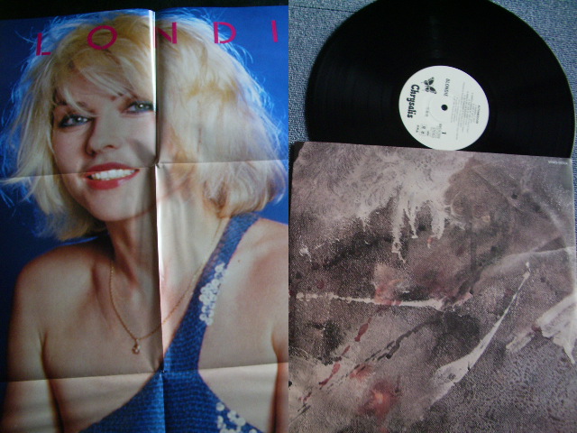 Photo: BLONDIE  - AUTOAMERICAN / 1980 JAPAN WHITE LABEL PROMO MINT LP + OBI + POSTER + PROMO SHEET + PROMO ONLY SINGLE 