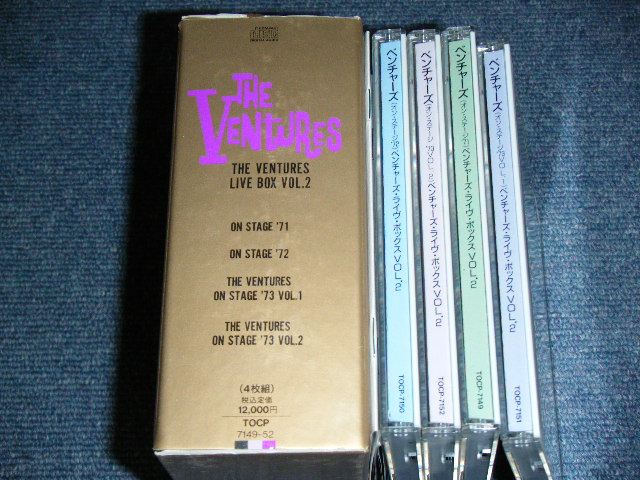 Photo: THE VENTURES - THE VENTURES LIVE BOX VOL.2 / 1992 JAPAN ORIGINAL USED 4 CD BOXSET 