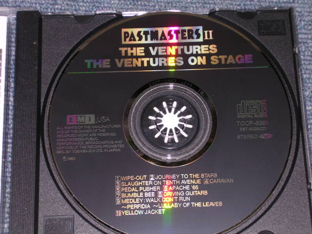 Photo: THE VENTURES - THE VENTURES ON STAGE / 1990 JAPAN ORIGINAL Used  CD With OBI 