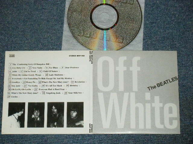 Photo: THE BEATLES  - OFF WHITE  / Mini-LP PAPER SLEEVE Used COLLECTOR'S CD 