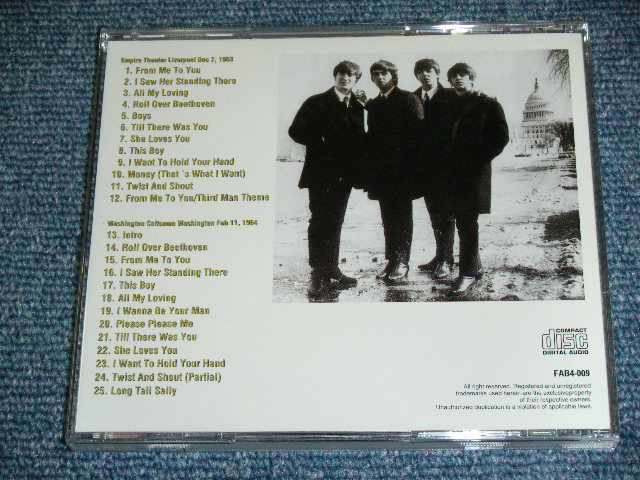 Photo: THE BEATLES - LIVERPOOL 63+ WASHINGTON 64  / 1999 Brand New COLLECTOR'S CD