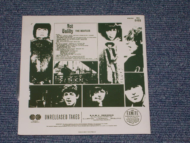 THE BEATLES - NOT GUILTY / Mini-LP PAPER SLEEVE COLLECTOR'S CD