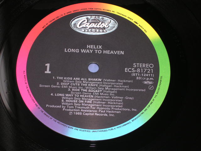 Photo: HELIX - LONG WAY TO HEAVEN  /  1985 JAPAN LP w/OBI 