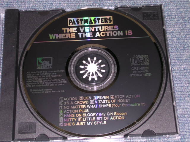 Photo: THE VENTURES - WHERE BTHE ACTION IS / 1989 JAPAN ORIGINAL Used  CD With OBI 