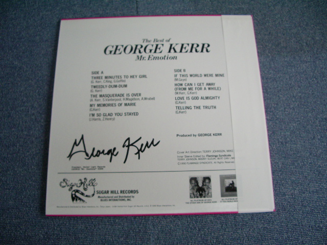 GEORGE KERR - THE BEST OF / JAPAN LP With OBI - PARADISE RECORDS