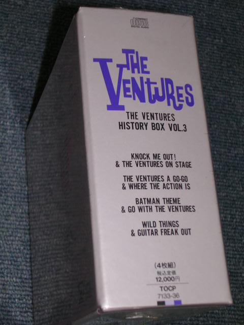THE VENTURES - THE VENTURES HISTORY BOX VOL.3 / 1992 JAPAN ORIGINAL Sealed  4 CD BOXSET - PARADISE RECORDS