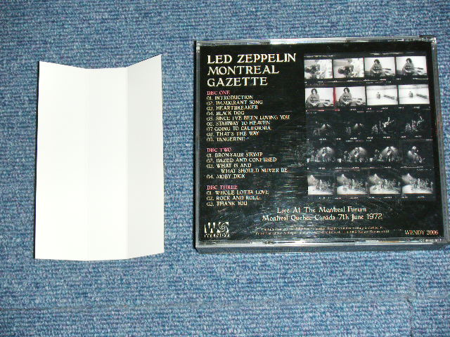 LED ZEPPELIN - MONTREAL GAZETTE / 2005 RELEASE COLLECTORS 3CD's