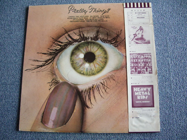 Photo: PRETTY THINGS - SAVAGE EYE  / 1975 WHITE LABEL PROMO LP w/Obi+BACK ORDER SHEETE 