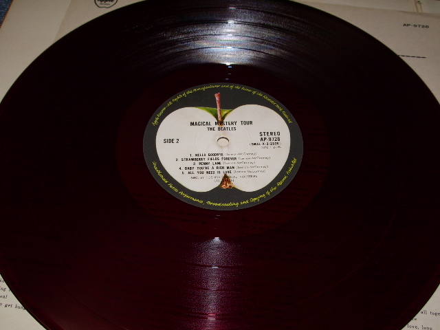 Photo: BEATLES  - MAGICAL MYSTERY TOUR  ( RED WAX / VINYL ) / JAPAN LP +OBI 