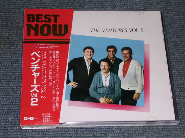 THE VENTURES - BEST NOW VOL.2 / 1991 JAPAN Original Used CD With OBI -  PARADISE RECORDS