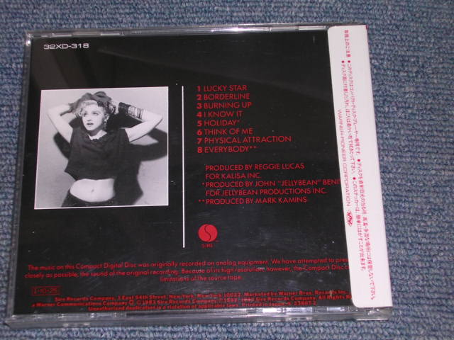 Photo: MADONNA - MADONNA ( BURNING UP : DEBUT ALBUM )  / 1980s JAPAN ORIGINAL  MINT CD With VINYL OBI