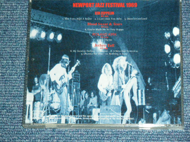 Photo: V.A. ( LED ZEPPELIN, JETHRO TULL, B.S&T. ,ROLAND KIRK ) - NEWPORT JAZZ FESTIVAL 1969  / COLLECTORS(BOOT) Used CD